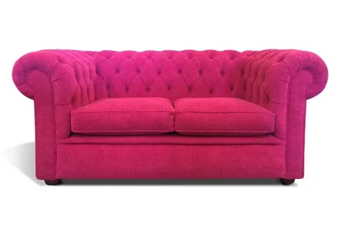 Buckingham Tudor 2 Seater in Marco Fuchsia Fabric