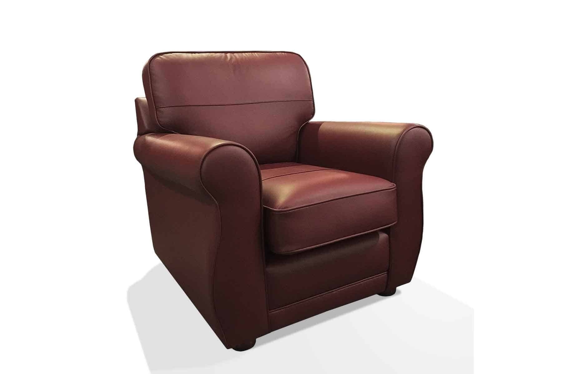 harlow chair in vele ruby side