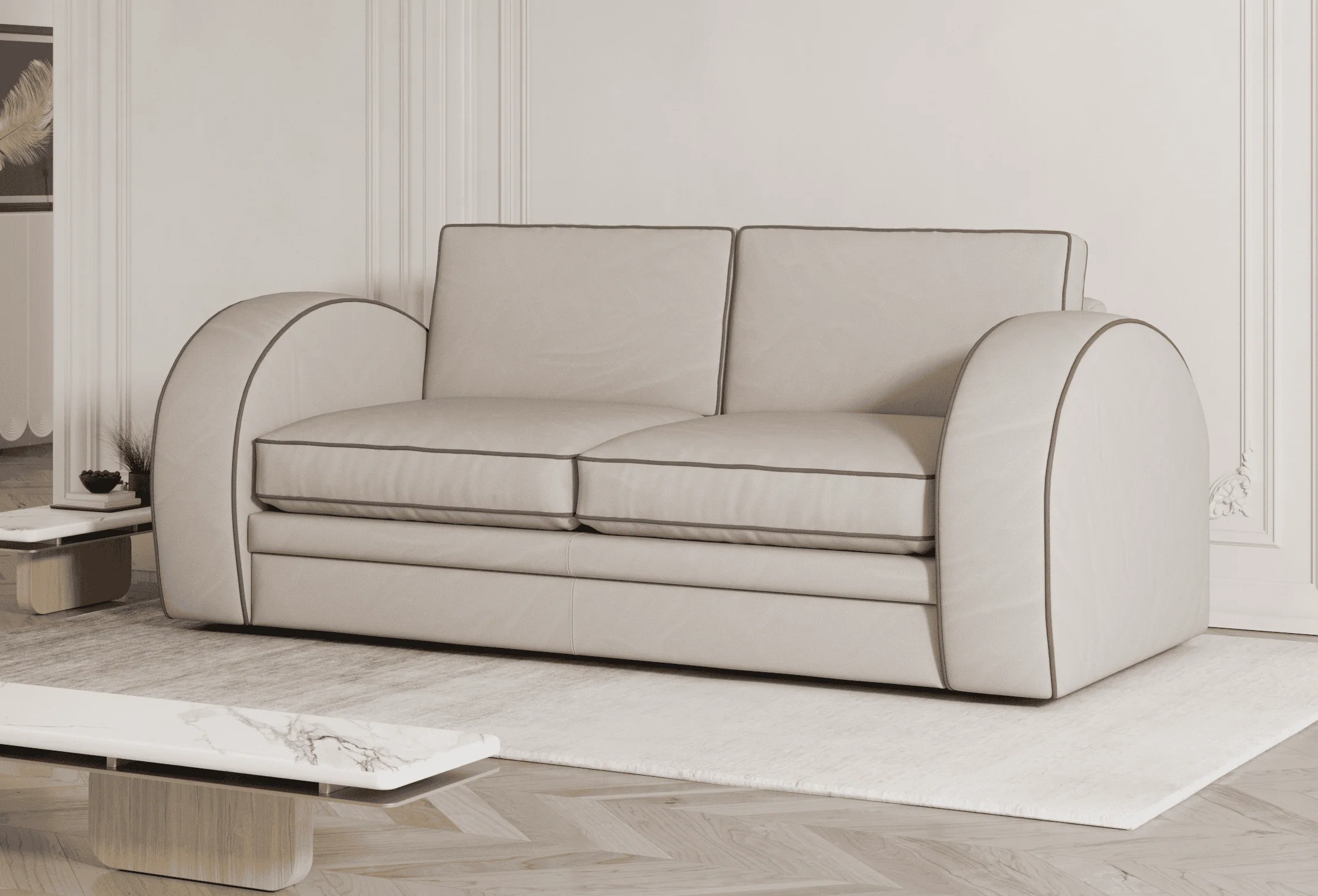 Gatsby leather room side