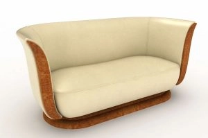 the tulip in elm burr. polar leather