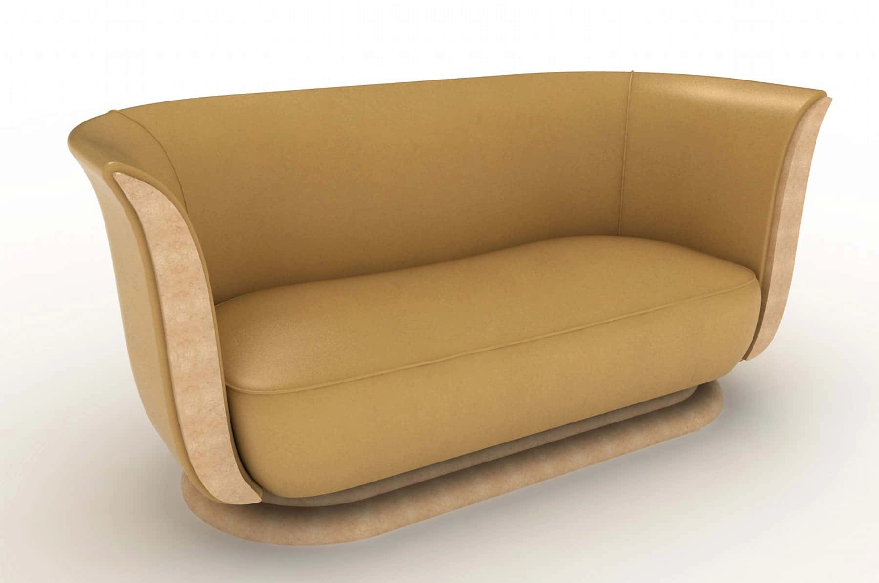 the tulip in masur beech. maize leather