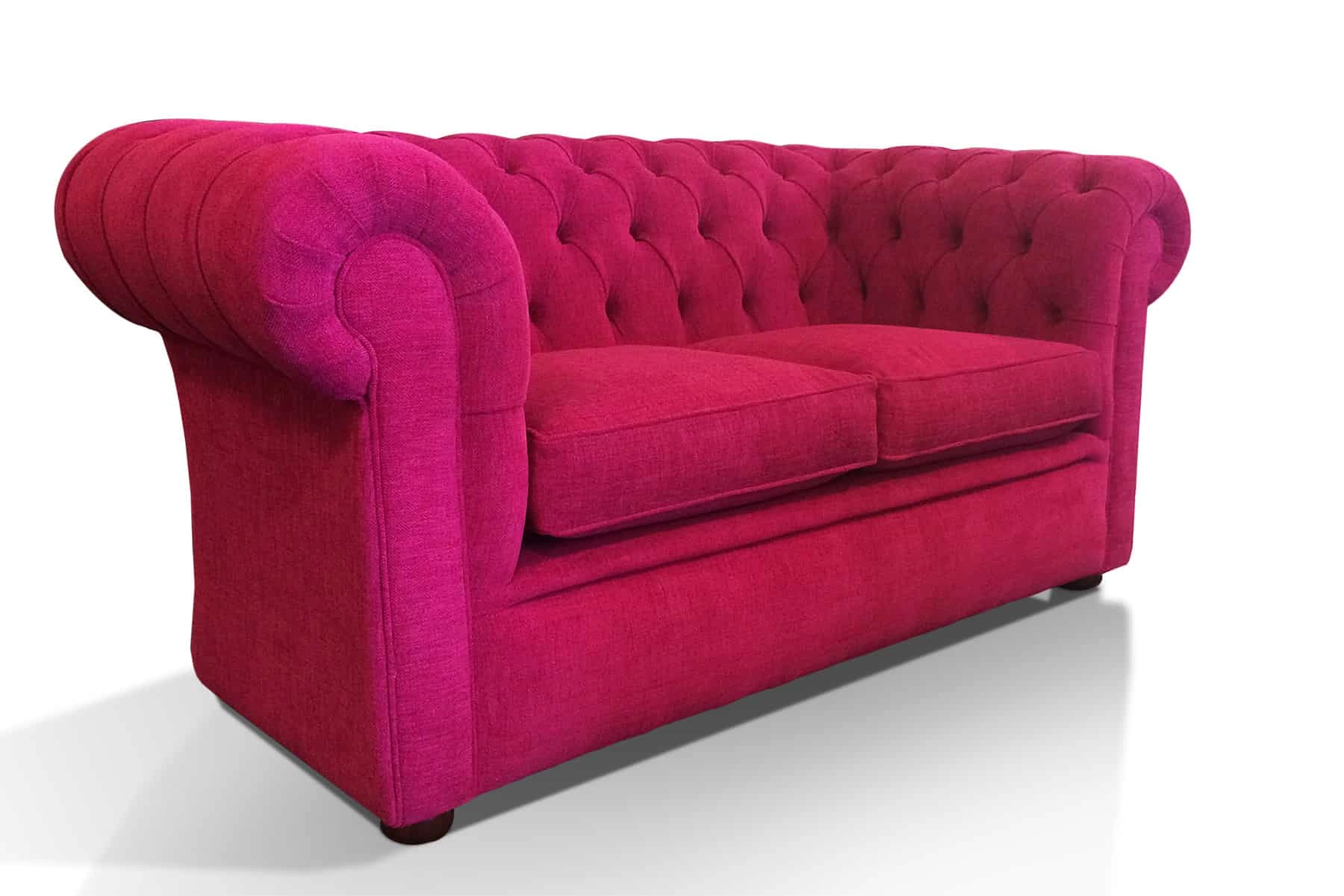 Buckingham Tudor 2 Seater in Marco Fuchsia Fabric