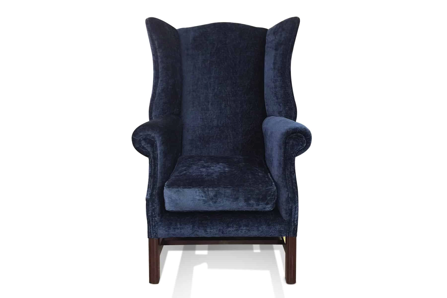 duke chair in luxor cobalt