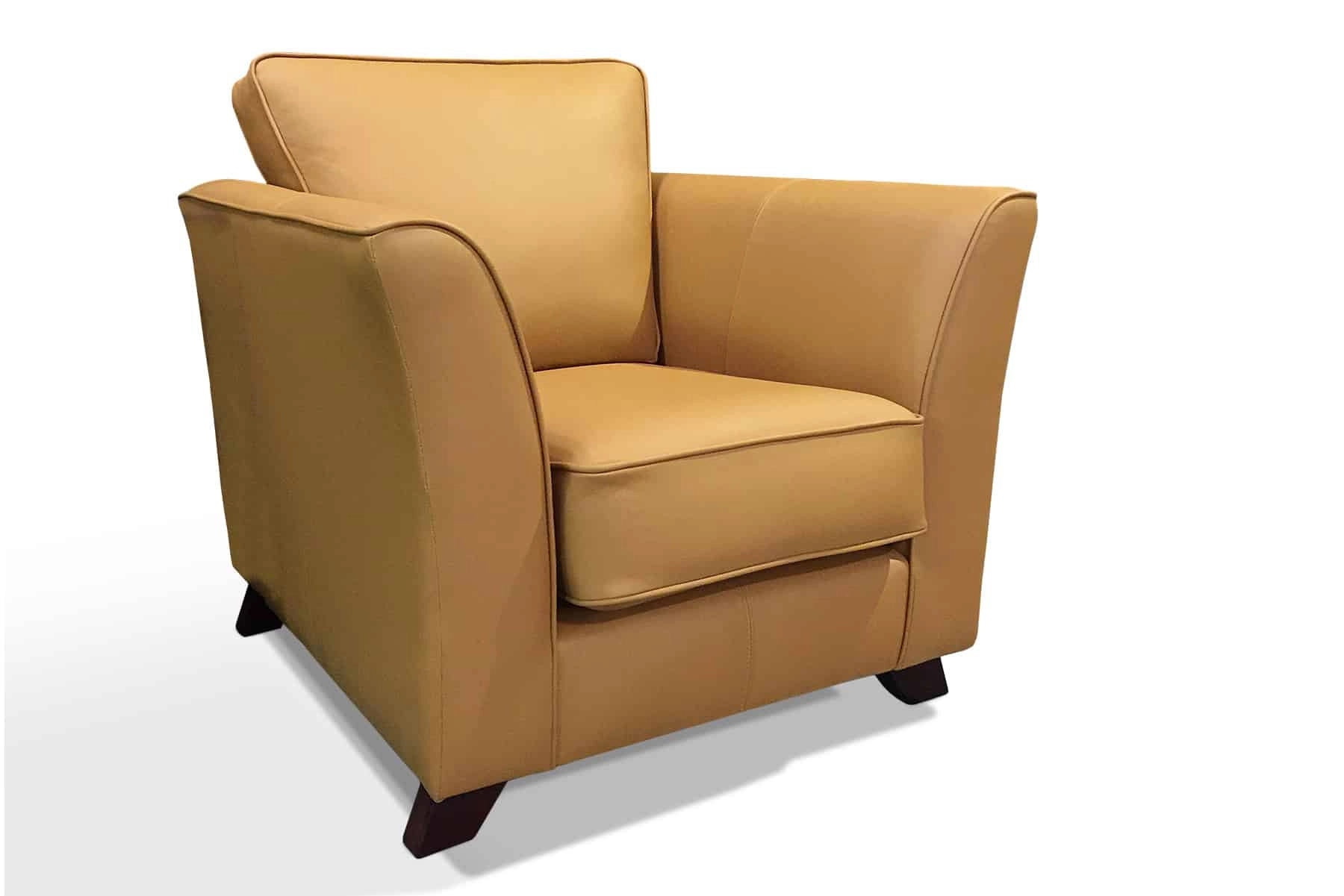 melbourne chair in shelly saddle side