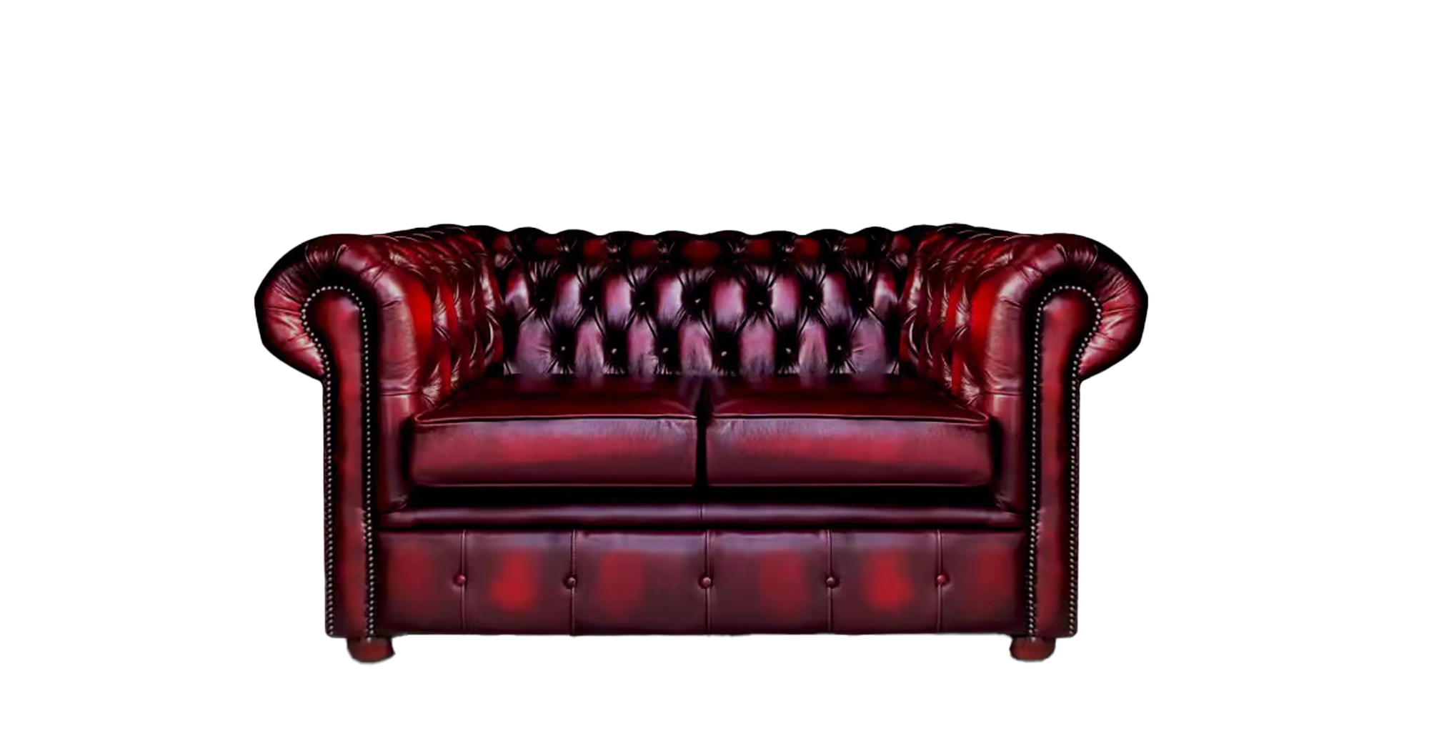 Special Offer Chesterfield - rosso 2 seater - 1 high back chair 5