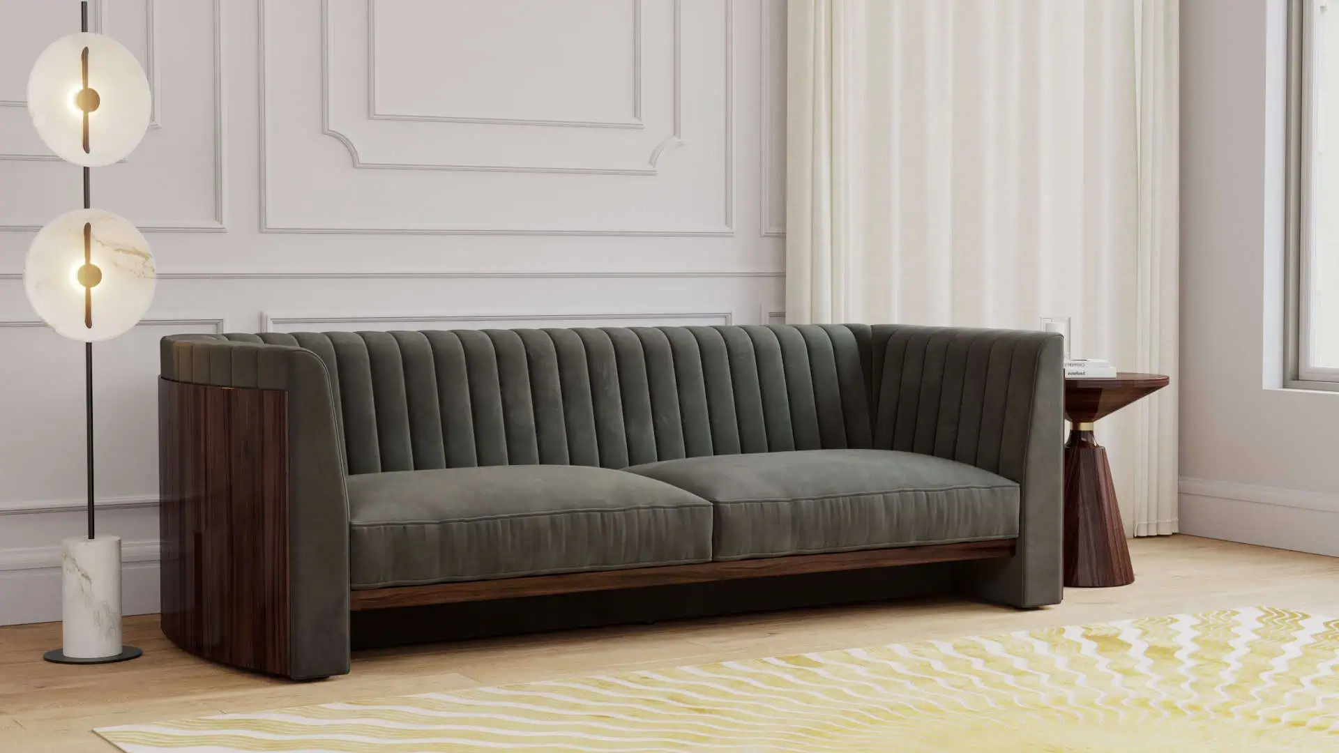 The Garbo Art Deco Sofa - Image 3