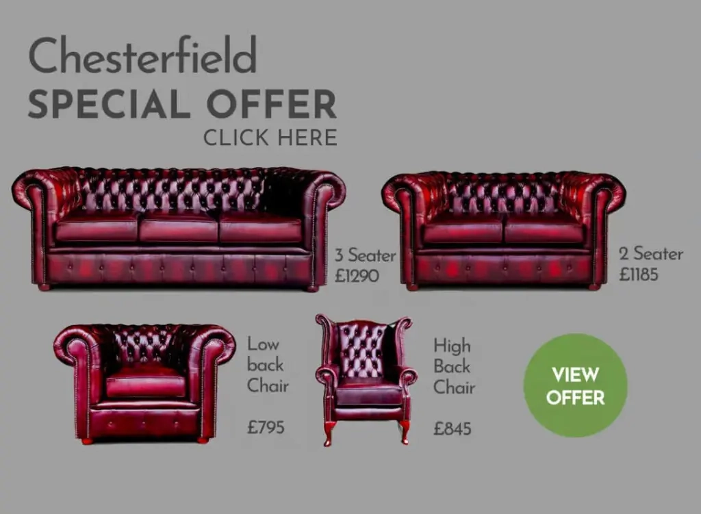 a group of red leather couches