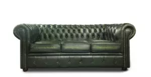 Chesterfield Tudor Green 3 Seater